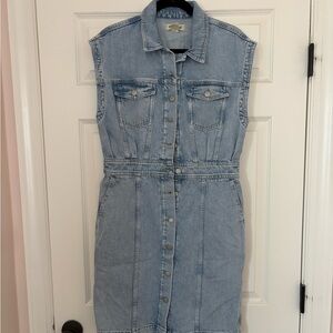 Madewell Light Blue Denim Mini Dress